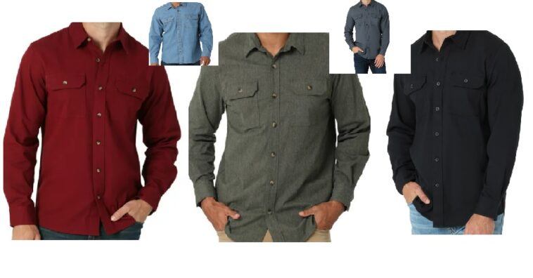 Walmart: Wrangler Men's Long Sleeve Epic Soft Woven Shirt, Sizes S-5XL $11  ($18) - Deal Brainer