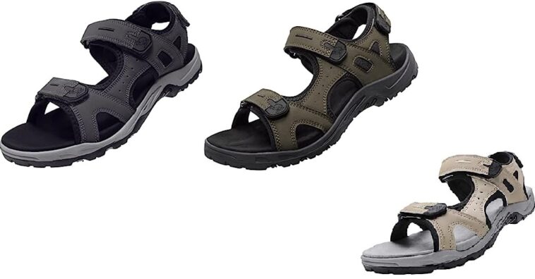 Amazon: Hiking Sandals for Men Waterproof Sport Sandals Walking ...